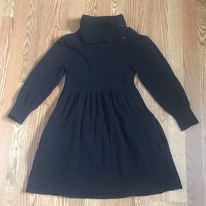 Black Cowl Neck Sweater Dress/Top